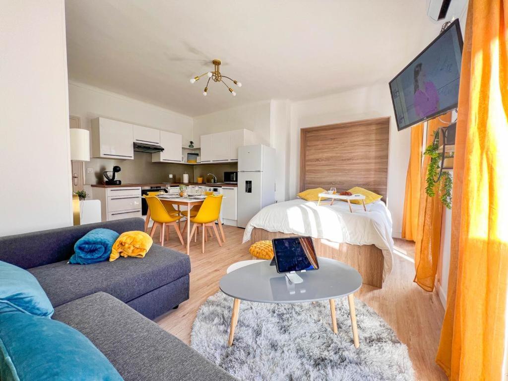 Appartement Vue Mer Parking Prive Place Med 카네트 외부 사진