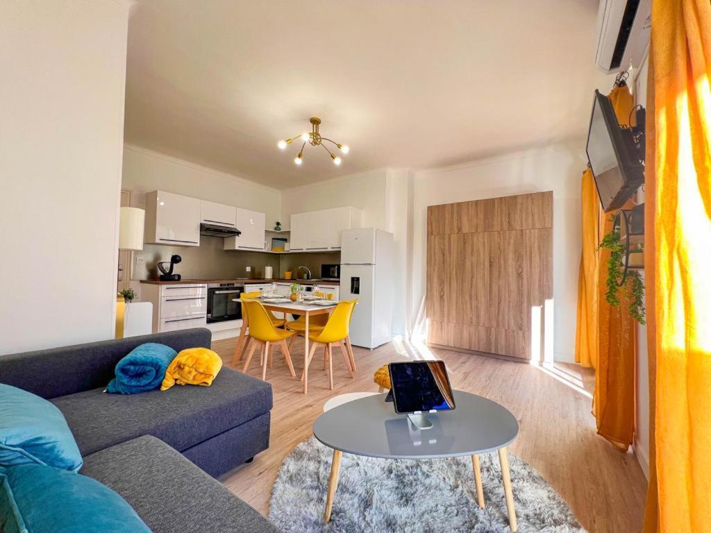 Appartement Vue Mer Parking Prive Place Med 카네트 외부 사진