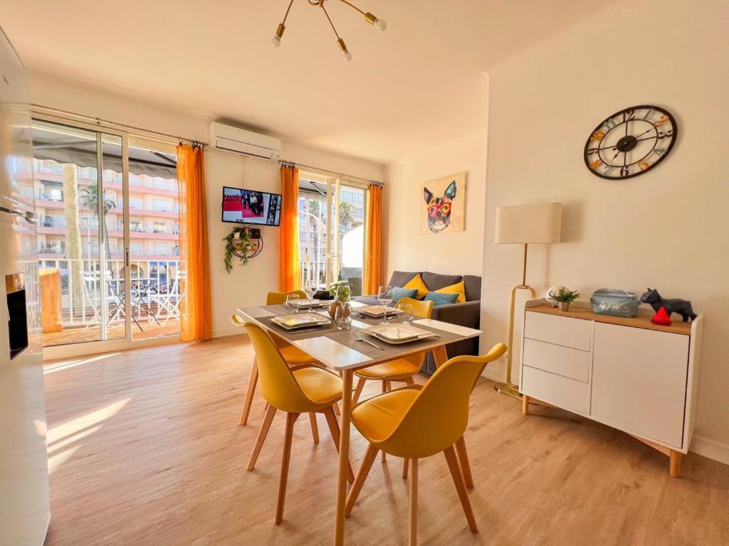 Appartement Vue Mer Parking Prive Place Med 카네트 외부 사진