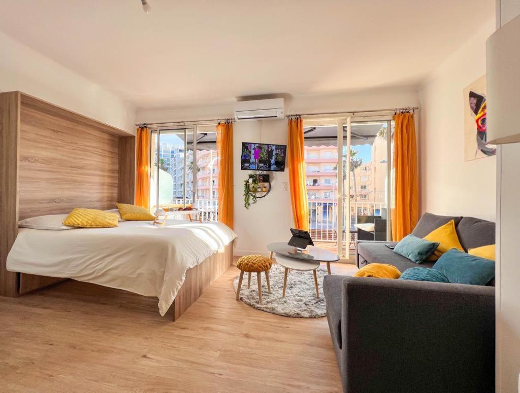 Appartement Vue Mer Parking Prive Place Med 카네트 외부 사진